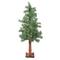 3ft. Pre-Lit Medium Woodland Alpine Artificial Christmas Tree, Clear Lights